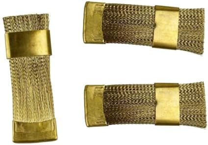 3pcs Brass Wire Flat Brushes Heavy Duty Cleaning for Rust Removal image 5