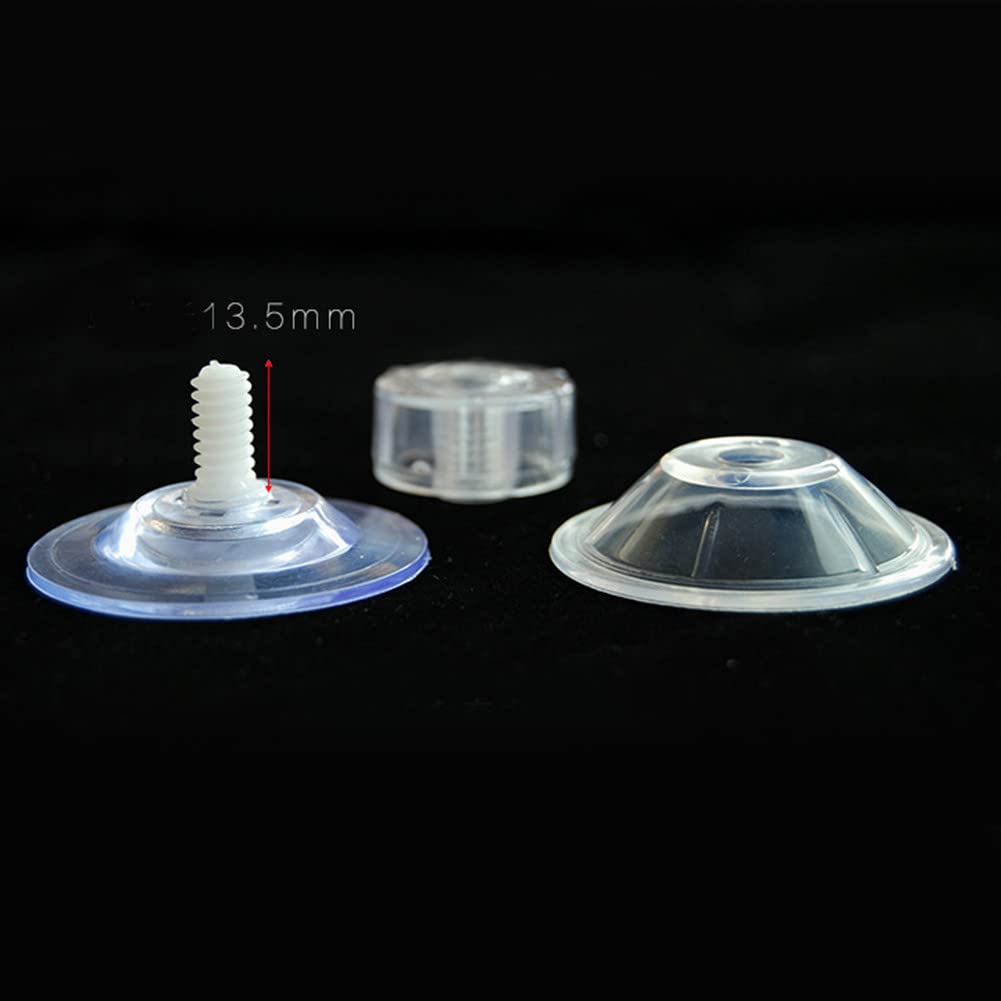 20 Cuscinetti A Ventosa Trasparenti In PVC, Diametro 48 Mm - Forte Presa Per Tenda Da Sole, Camper E Roulotte