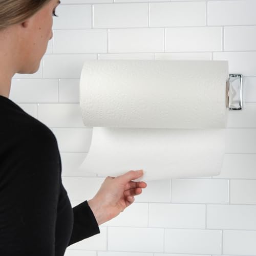 Carlisle FoodService Products T451XC Perforated Roll Towel Dispenser for 11 Inch Roll, Steel Finish, Chrome