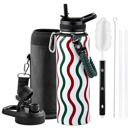 Image of RAYMYLO 2026 Soccer Biggest Event Edition Insulated Water Bottle 40 oz, Nation Flag Design, Best Souvenir & Gift for World Soccer Lover, Vacuum Stainless Steel (Cold for 36Hrs), Leak Proof & Non-BPA