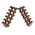 Lego Parts: Modular Buildings Stairs "7 x 4 x 6 Studs - Straight Open" (Service Pack 30134 - 2 Reddish Brown)