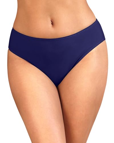 Image of Daci Women's Mid-Rise Full-Coverage Bikini Bottom | Mid-rise bikini bottom with full rear coverage in 82% nylon and 18% spandex for comfortable swimming and beachwear