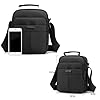 ANPTER Sacs Bandoulière Homme Sacoche Mode Sac à Bandoulière Crossbody Bag Shoulder Pochettes Sacs à Main Voyage Cartable Besace Sacs Portés épaule (Noir sacoche homme) #3