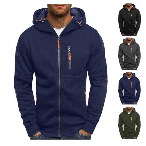 Cheyubny Jackets for Men Hoodie Men Hoodies for Men Black ...