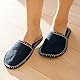 Relaxdays Gästehausschuhe 6 Paar, Hausschuhe Set mit Tasche, Größen 36-45, Filzpantoffeln, Antirutsch-Sohle, Mehrfarbig