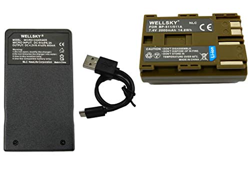 WELLSKY BP-511A BP-511 BP-512 BP-514 ݊obe[ 1_ + CG-580 CB-5L y USB Type C ݊[d obe[`[W[1_ [2_Zbg] iƓ悤gp\ cʕ\\ L