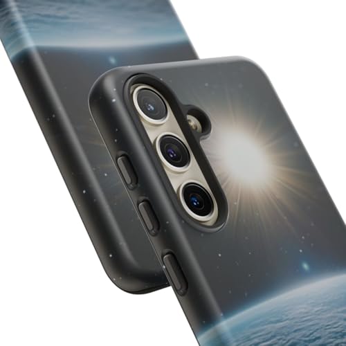 Coque Samsung S24 Terre vue de l'espace finition mate bleue rigide
