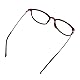 Retro Brille ohne stärke Student Slim-Brille Damen Herren Nerdbrille Linsen Brillenfassung clear lens Dekobrillen modisch rund Streberbrille Strahlenschutz lesebrille für Computer PC mit Brillenetui
