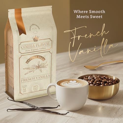 Café en grano sabor vainilla francesa 100% arábica orgánico miniatura 2