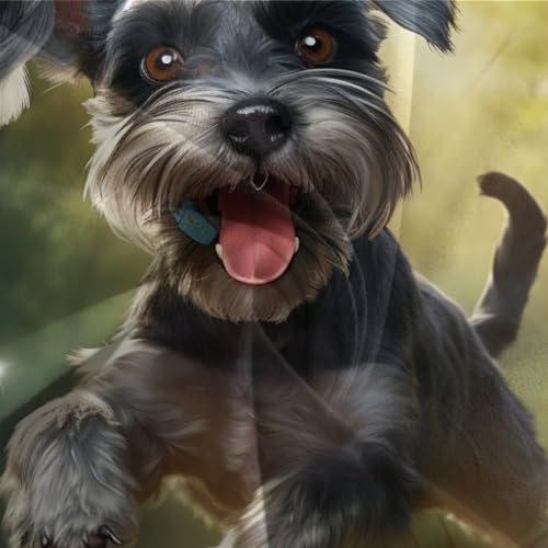 Housse de couette Schnauzer miniature King size en microfibre qualité hôtelière - 7