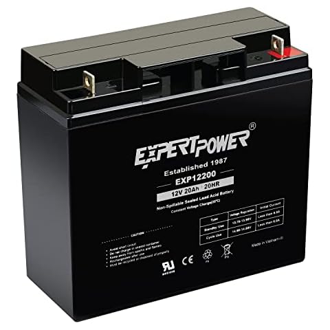 ExpertPower 12 Volt 20 Ah EXP12200 Rechargeable SLA Battery Cover