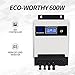 ECO-WORTHY 600W 12V All-in-one Solar Hybrid Charger Inverter: Built-in 600W Solar Inverter & 30A Controller for Home RV Shed Off-Grid System…