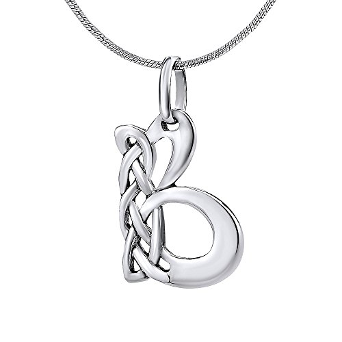 Preisvergleich Produktbild SILVEGO Keltischer Anhänger Buchstabe B 925 Sterling Silber