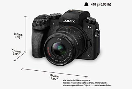 Panasonic LUMIX G DMC-G70KAEGK System Camera (16 Megapixels, OLED Viewfinder, 7.5 cm OLED Touch Screen, 4K Photo and Video) with Lens H-FS14042E Black - 6