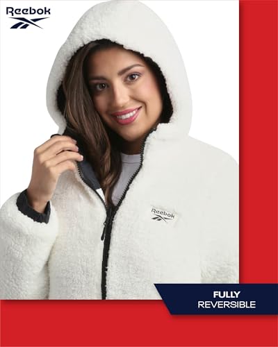 Reebok Women's Winter Jacket - Reversible Quilted Puffer Coat with Sherpa Fleece Lining - Reversible Jacket for Women (S-XL)3