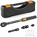 ss shovan 3/8 Torque Wrench Set, 5-60Nm ±3% Accuracy, Click Torque Wrenches with 3/8 to 1/4 Adapter, Universal Joint, 75mm Extension Bar – for Bike, Motorcycle, Car Maintenance, DIY Repair