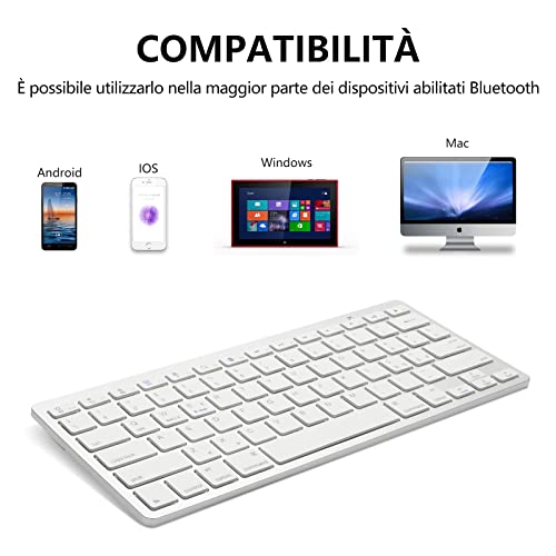 JADEMALL Tastiera Bluetooth Wireless per Samsung