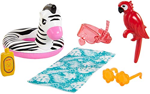 Barbie GRT83 - Barbie und Chelsea „Der verrückte Geburtstag“ Spielset mit Chelsea-Puppe (brünett, ca. 15 cm), Dschungeltier, Schwimmreifen und Zubehör, für Kinder von 3 bis 7 Jahren – Bild 6