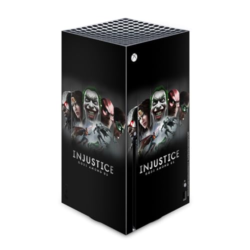 Autocollant de jeu vinyle Xbox Series X Injustice protection intégrale poster art