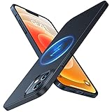 TORRAS Magnetic Slim Case for iPhone 12/12 Pro - Ultra Thin Durable Protection, Silky Matte Finish, 6.1' Graphite Black