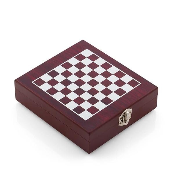 Ebiz Cofanetto scacchiera e enologia - Gioco degli scacchi e accessori per vino