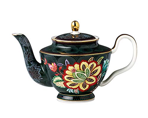 Eplze KQ-CHAHU Ybk Tech Vintage Tea Set, Bone China Teapot Coffee Pot cover