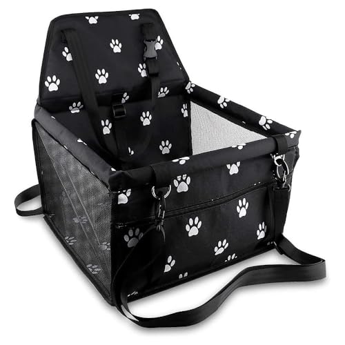 Assento de elevação de carro reforçado para animais de estimação para cães e gatos, bolsa portátil e