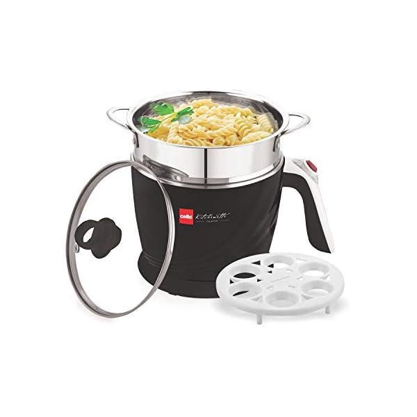 Cello 100 A Multi Utility Cooker 1.2 Litre (Black)