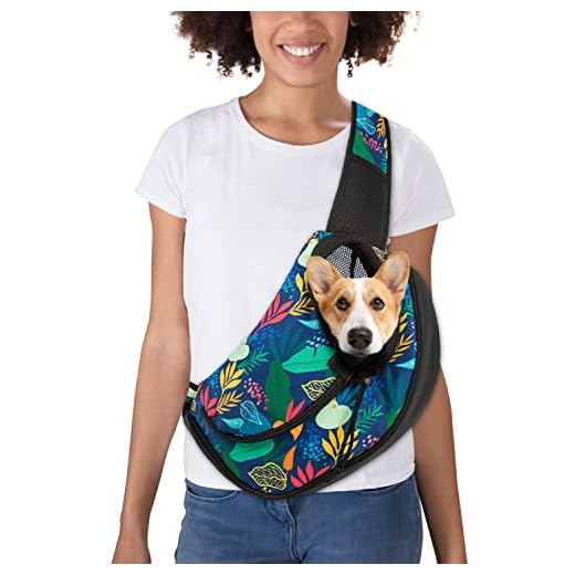 YESLAU Pet Dog Sling Carrier Breathable Mesh Travel Safe Sling Bag Carrier for Cats