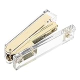 MAGICLULU Multifunktionaler Acryl Handhefter Stabil und Tragbar Goldfarben für Schule und Büro...
