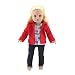 Emily Rose 18 Inch Doll Clothes | Hooded Fleece Jacket Coat Value Outfit with Pockets, Includes Black Stretch Skinny Jeans and Short Sleeved Paris Graphic T-Shirt | Fits American Girl 18" Dolls