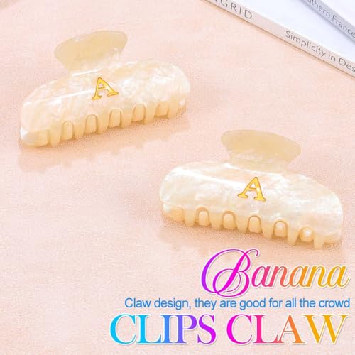 Pinza para cabello de acrílico Fashey champagne+white-A miniatura 2