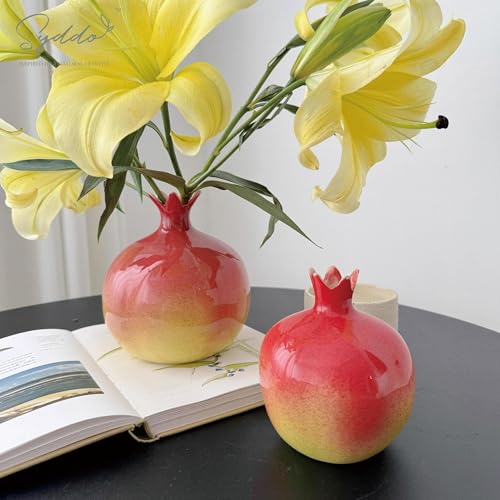 Vase de table grenade pour fleurs et décoration de table