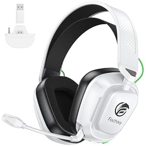 Wireless Gaming Headset with Noise-Canceling Mic for Xbox Series X/S, Xbox One, PS4, PS5, PC, Mac, 2.4GHz Wireless & Bluetooth 5.4 Gaming Headphones, 100-Hour Battery, 50mm Drivers