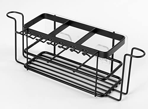 Bath Beyond Toothbrush Holder Wall Mounted Multi-Application Sus 202 Stainless Steel Bathroom Wall Mount For Toothbrushes, Cups, Shave Blades 11 Different Slots Rust-Resistant Included Adhesive Pad #TOP6