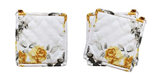 Image of AIRWILL, 100% Cotton Kitchen Pot Holders (Pack of 3)