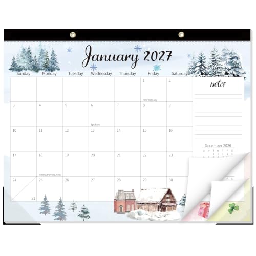 Image of GuassLee Large Desk Calendar 2027-2028, 18 Months, 22 inch x 17 inch