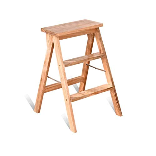 Taburete de escalada DASHADAO de madera maciza diseno creativo para el hogar 2