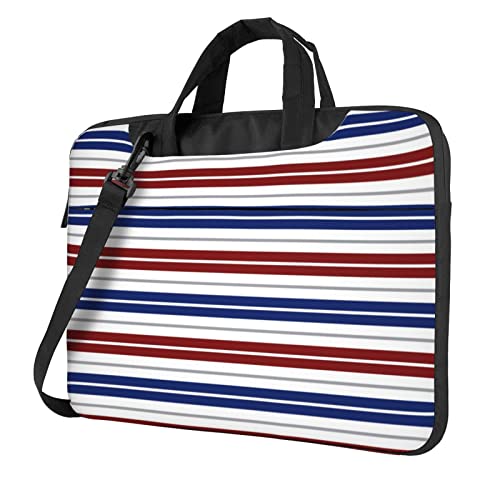 Sac à main pour ordinateur portable fin avec bandoulière motif rayé