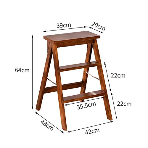 Taburete de escalada DASHADAO plegable de madera maciza para cocina 3