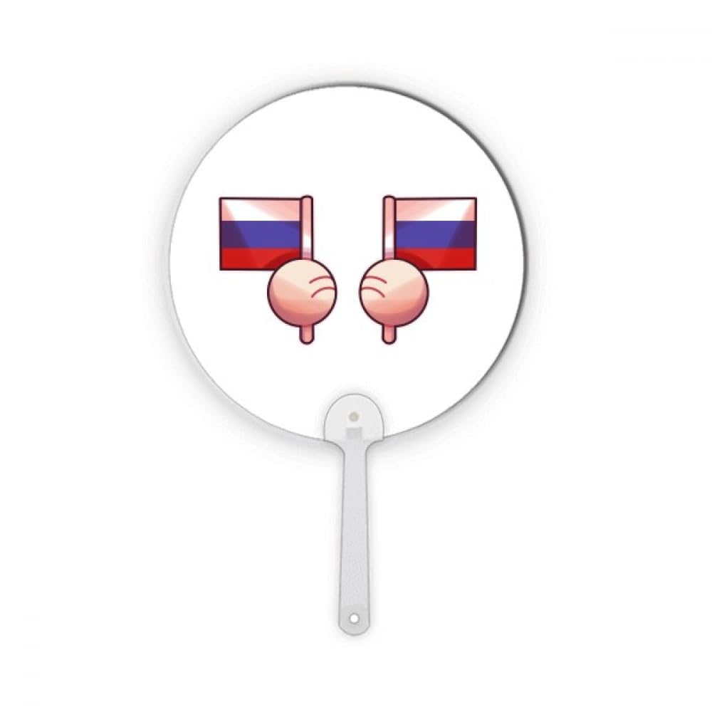 Drapeau de la Russie en plastique rond pour décoration et loisirs créatifs