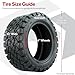 GTW Timberwolf 22 Inch All Terrain Golf Cart Tire | 22x10-14 | 4-Ply | Smooth Riding A/T Tire with Low Road Noise