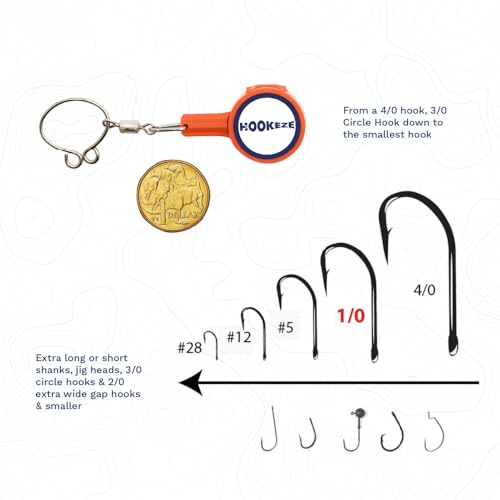 Image of HOOK-EZE Fishing Knot Tying Tool | Protect from Fish Hooks | Tie Fishing Knots Easily | Cool Gadgets for Fishermen | Ice Fly Fishing | Fishing Accessories for Beginner Anglers | Nail Knot Tool