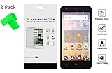 for ZTE Avid 559 2Pack Tempered Glass Screen Protector Guard + Extreme Band (Tempered Glass)