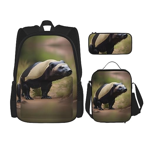 Sac à dos avec sac à déjeuner KoNsev joli ensemble scolaire 3 pièces