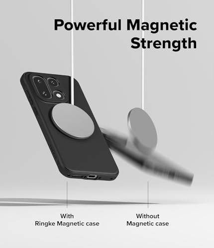 Image of Ringke Onyx Magnetic for OnePlus 15 Case [Compatible with MagSafe] [Anti-Fingerprint] Ultra Thin Lightweight Shockproof Back Cover - Black