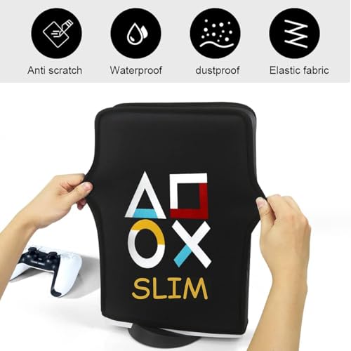 Image of OIVO INDIA Dust Protective Cover for PS5 Slim Console Accessories Case , Anti Scratch Waterproof Sleeve Compatible for Sony PlayStation 5 Slim Digital & Disc Edition (PS5 Slim Model ONLY)
