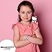 Sanrio Hello Kitty Kids LCD Watch – Pink Cityscape Strap, Metallic Case, Iridescent Bezel, Digital Display, Adorable Printed Dial, Adjustable Fit, Perfect for Girls – Fits Wrists 5.5” to 8