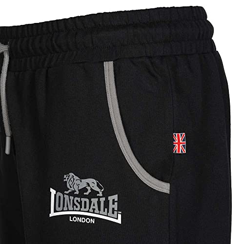 Pantalon de sport homme Lonsdale jogging molleton bas bicolore