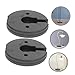 Luxshiny 2pcs Decorative Lamp Base Weight Round Table Lamp Base Weight Accessory Industrial for Stability
